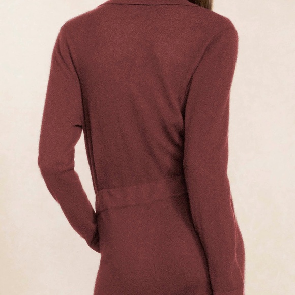 Naked Cashmere 100% Cashmere Jensen Jumpsuit in XS Currant NWT - Picture 4 of 11